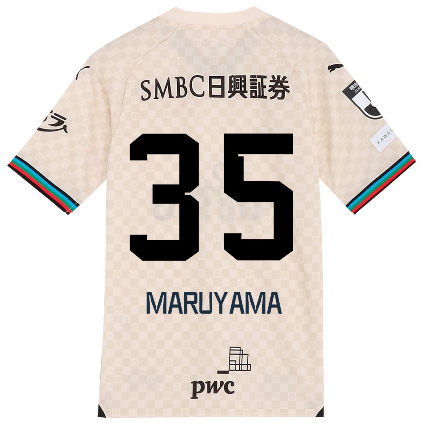 Kinderen Yuichi Maruyama #35 Wit Grijs Uitshirt Uittenue 2024/25 T-Shirt België