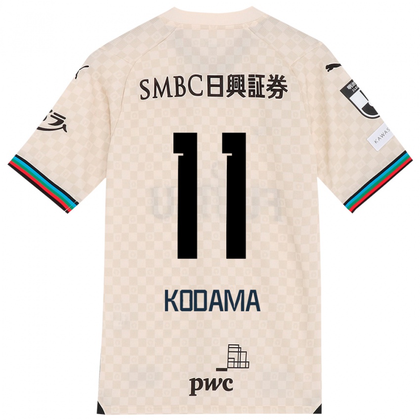 Kinderen Shotaro Kodama #11 Wit Grijs Uitshirt Uittenue 2024/25 T-Shirt België