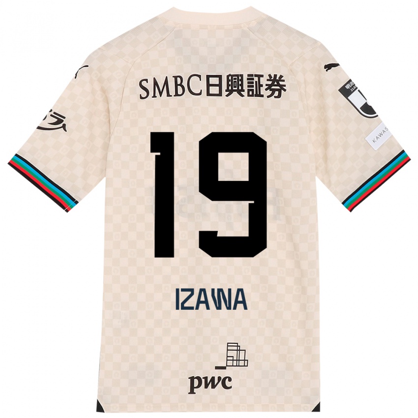 Kinderen Haruki Izawa #19 Wit Grijs Uitshirt Uittenue 2024/25 T-Shirt België