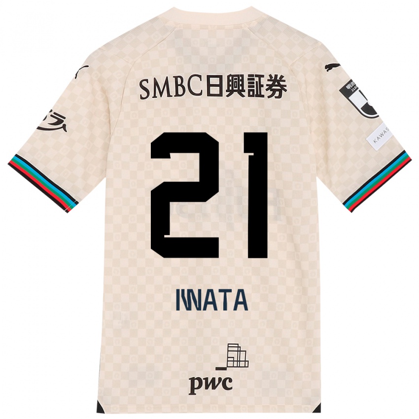 Kinderen Kantaro Iwata #21 Wit Grijs Uitshirt Uittenue 2024/25 T-Shirt België