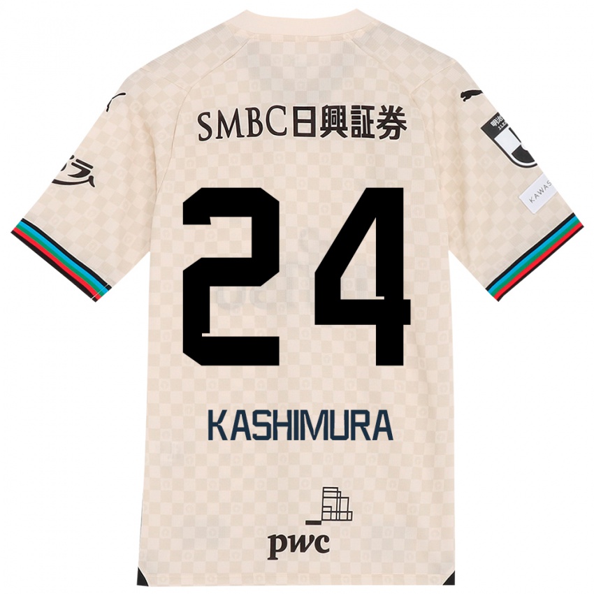 Kinderen Ryota Kashimura #24 Wit Grijs Uitshirt Uittenue 2024/25 T-Shirt België