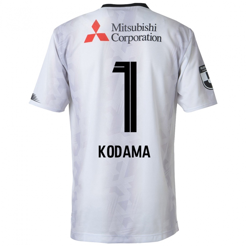 Kinder Tsuyoshi Kodama #1 Weiß Schwarz Auswärtstrikot Trikot 2024/25 T-Shirt Belgien