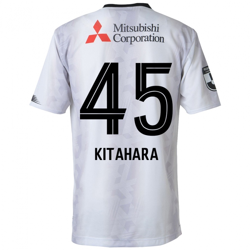 Kinder Maki Kitahara #45 Weiß Schwarz Auswärtstrikot Trikot 2024/25 T-Shirt Belgien