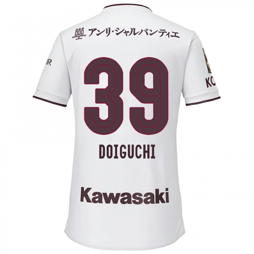 Kinderen Ritsu Doiguchi #39 Wit Rood Uitshirt Uittenue 2024/25 T-Shirt België