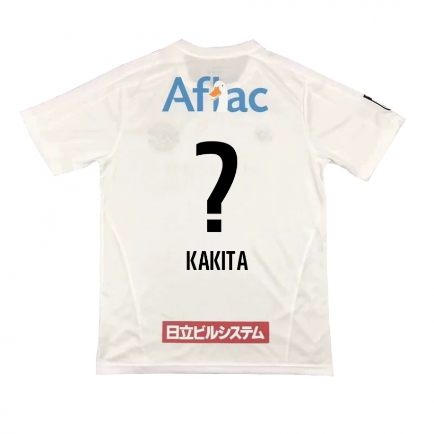 Enfant Maillot Yuki Kakita #0 Blanc Noir Tenues Extérieur 2024/25 T-Shirt Belgique