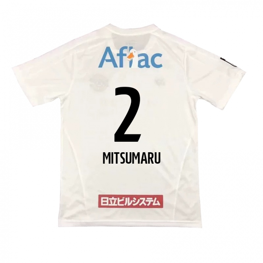 Enfant Maillot Hiromu Mitsumaru #2 Blanc Noir Tenues Extérieur 2024/25 T-Shirt Belgique