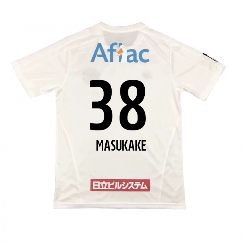 Enfant Maillot Yugo Masukake #38 Blanc Noir Tenues Extérieur 2024/25 T-Shirt Belgique