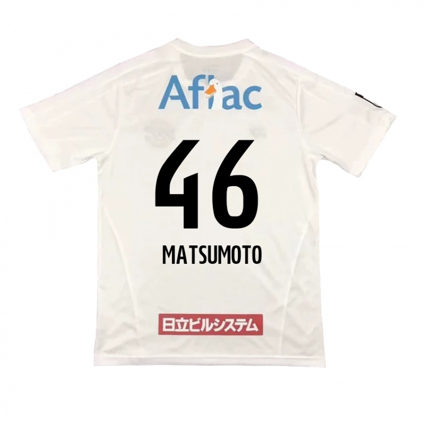 Enfant Maillot Kenta Matsumoto #46 Blanc Noir Tenues Extérieur 2024/25 T-Shirt Belgique