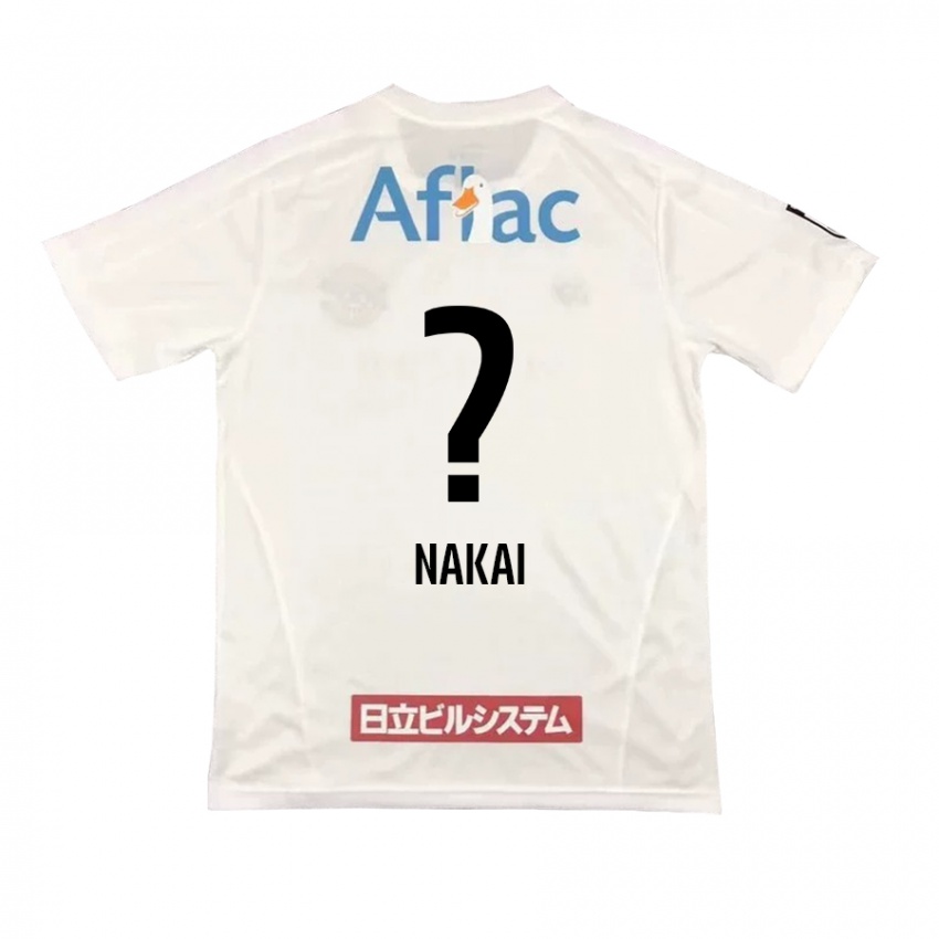 Enfant Maillot Yamato Nakai #0 Blanc Noir Tenues Extérieur 2024/25 T-Shirt Belgique