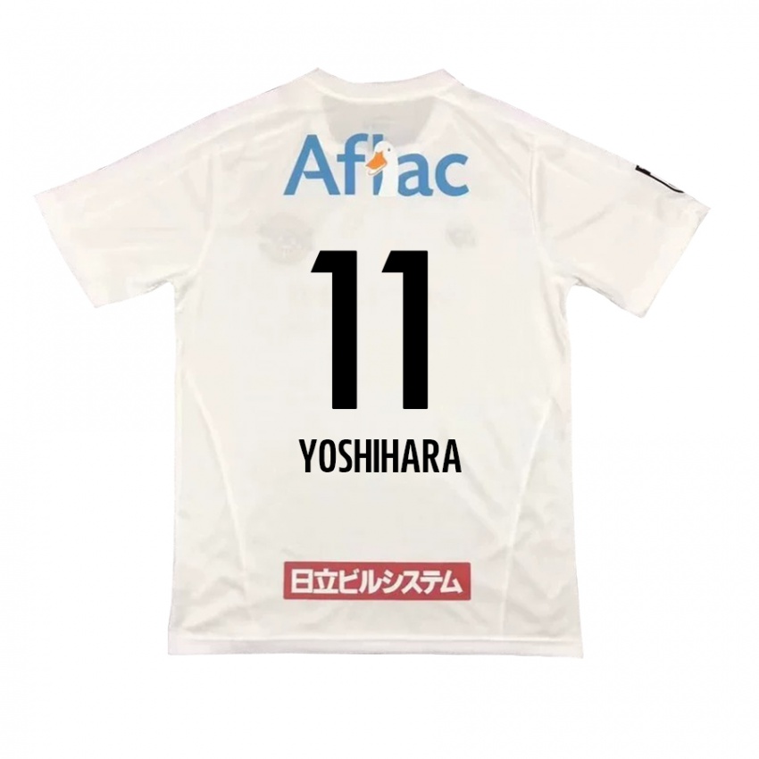 Enfant Maillot Futo Yoshihara #11 Blanc Noir Tenues Extérieur 2024/25 T-Shirt Belgique