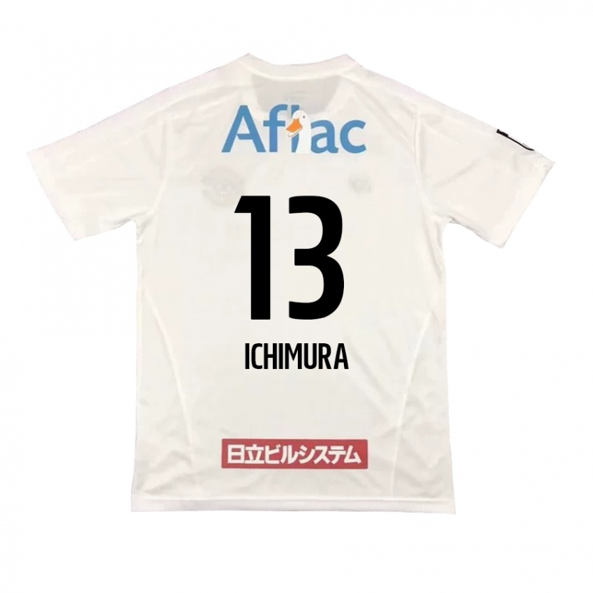 Enfant Maillot Ken Ichimura #13 Blanc Noir Tenues Extérieur 2024/25 T-Shirt Belgique