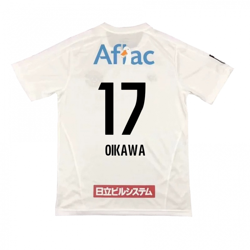 Enfant Maillot Koki Oikawa #17 Blanc Noir Tenues Extérieur 2024/25 T-Shirt Belgique