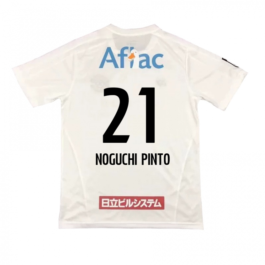 Enfant Maillot Amato Noguchi Pinto #21 Blanc Noir Tenues Extérieur 2024/25 T-Shirt Belgique