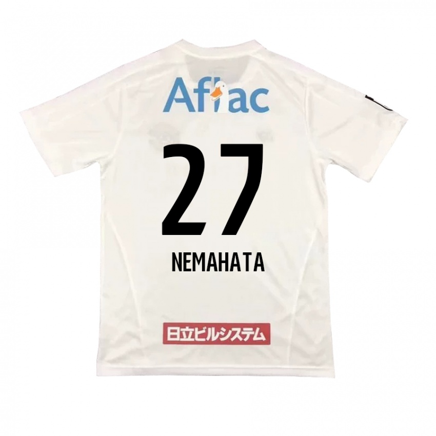 Enfant Maillot Hayato Nemahata #27 Blanc Noir Tenues Extérieur 2024/25 T-Shirt Belgique