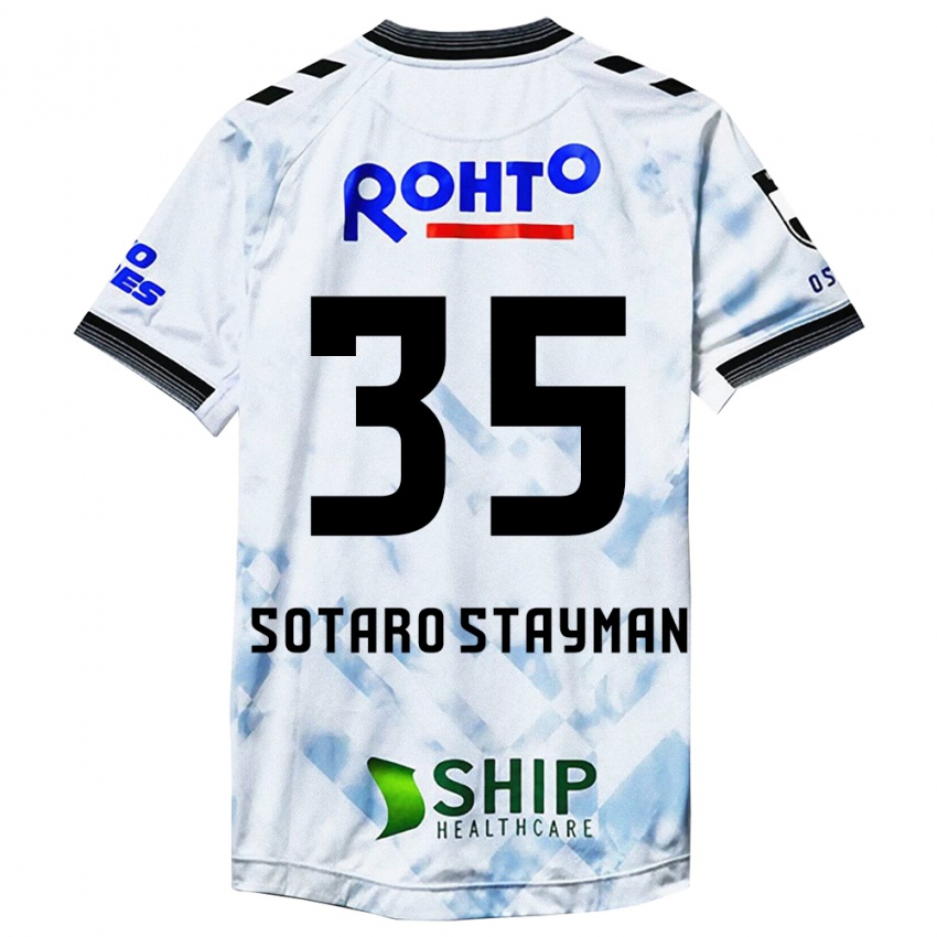 Enfant Maillot Joshua Sotaro Stayman #35 Blanc Noir Tenues Extérieur 2024/25 T-Shirt Belgique