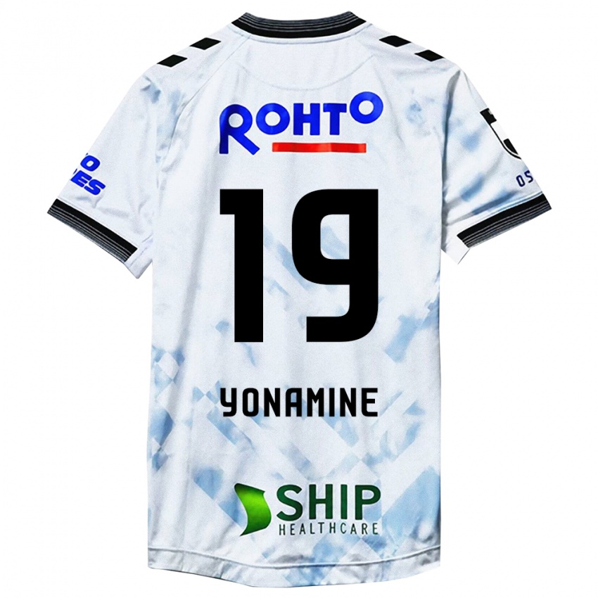 Enfant Maillot Kotaro Yonamine #19 Blanc Noir Tenues Extérieur 2024/25 T-Shirt Belgique