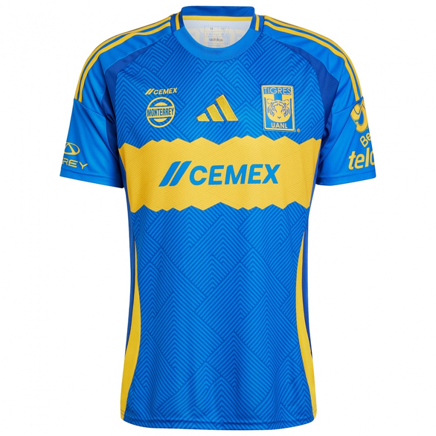 Enfant Maillot Óscar Ruiz #190 Bleu Jaune Tenues Extérieur 2024/25 T-Shirt Belgique