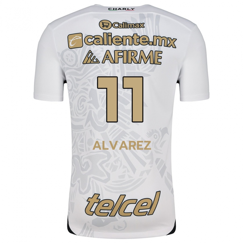 Kinderen Efraín Álvarez #11 Wit Zwart Uitshirt Uittenue 2024/25 T-Shirt België