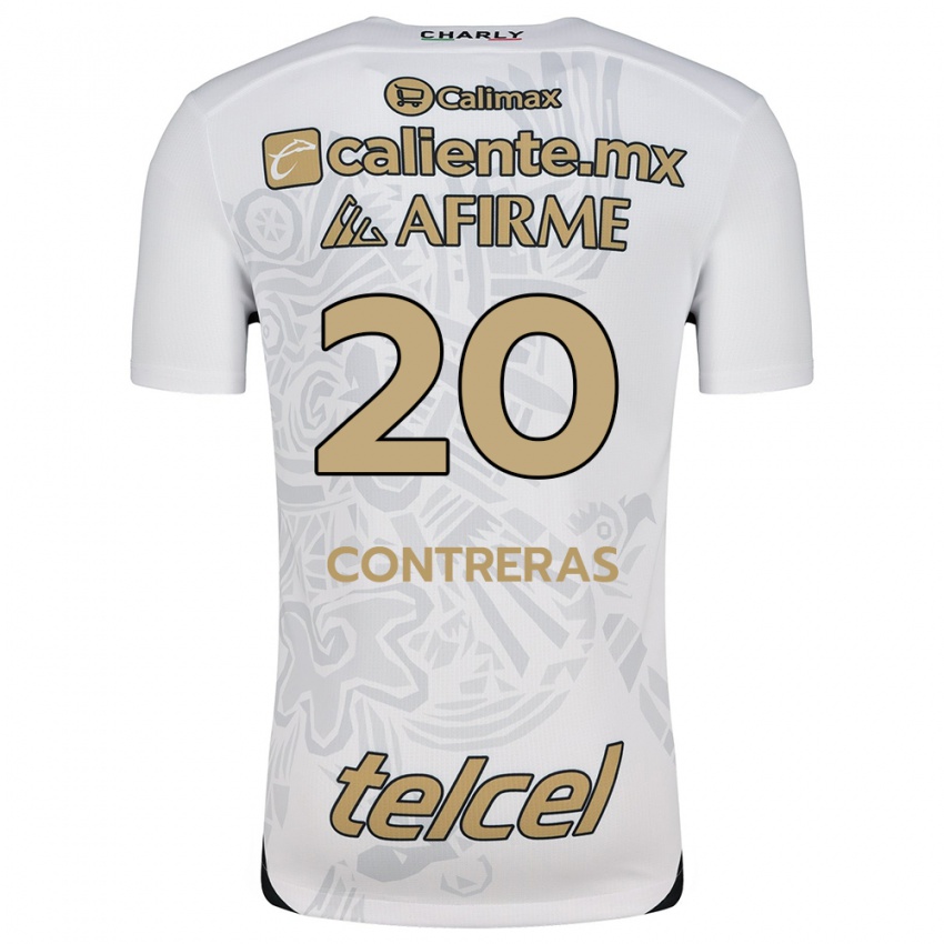 Kinderen Francisco Contreras #20 Wit Zwart Uitshirt Uittenue 2024/25 T-Shirt België