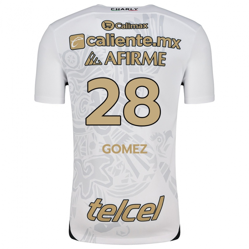 Enfant Maillot Alejandro Gómez #28 Blanc Noir Tenues Extérieur 2024/25 T-Shirt Belgique