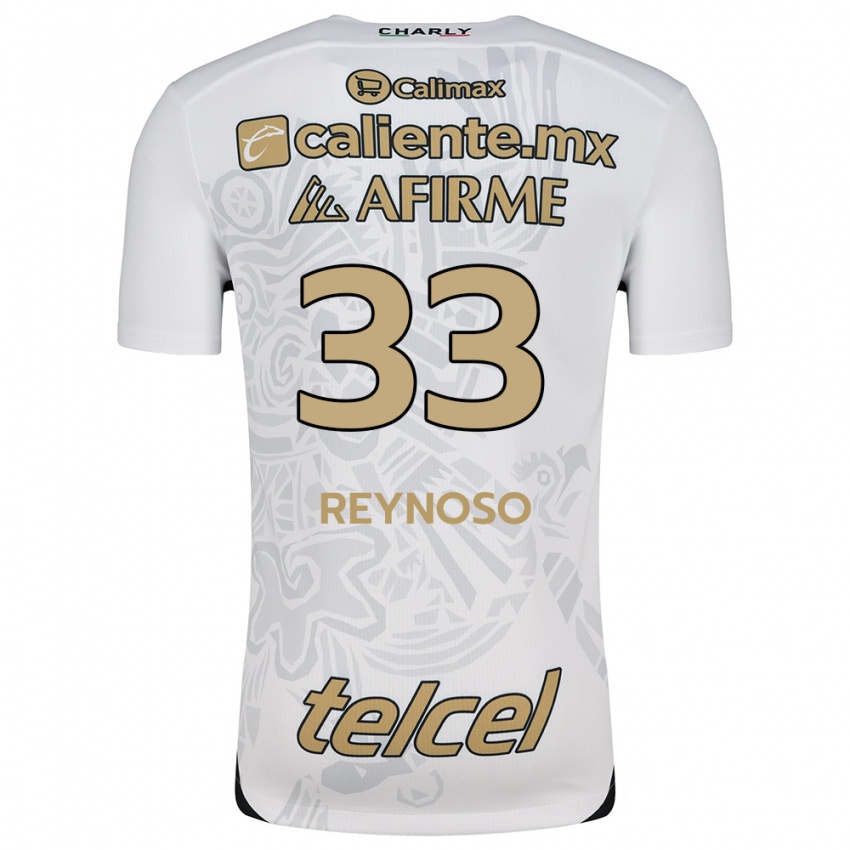 Kinderen Emanuel Reynoso #33 Wit Zwart Uitshirt Uittenue 2024/25 T-Shirt België