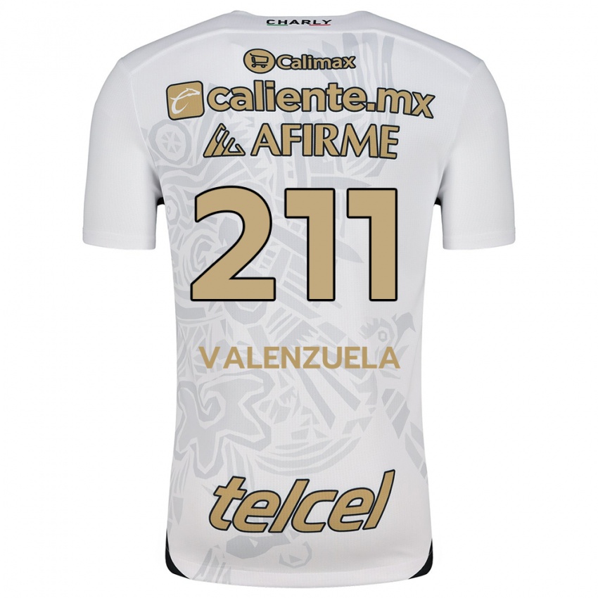 Enfant Maillot Aldieri Valenzuela #211 Blanc Noir Tenues Extérieur 2024/25 T-Shirt Belgique