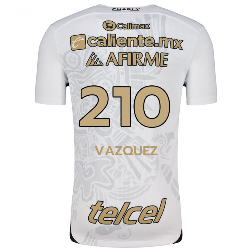 Enfant Maillot Daniel Vázquez #210 Blanc Noir Tenues Extérieur 2024/25 T-Shirt Belgique