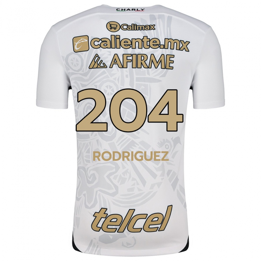 Enfant Maillot Jesús Rodríguez #204 Blanc Noir Tenues Extérieur 2024/25 T-Shirt Belgique