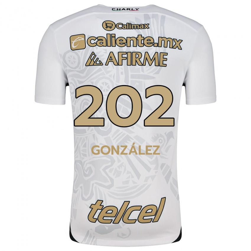 Enfant Maillot Joban González #202 Blanc Noir Tenues Extérieur 2024/25 T-Shirt Belgique