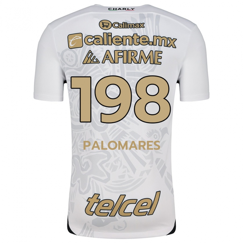 Enfant Maillot Ramón Palomares #198 Blanc Noir Tenues Extérieur 2024/25 T-Shirt Belgique