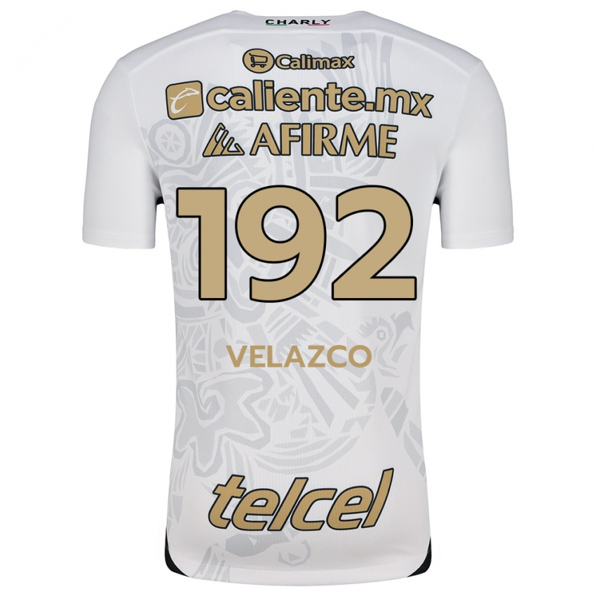 Kinderen Emiliano Velazco #192 Wit Zwart Uitshirt Uittenue 2024/25 T-Shirt België