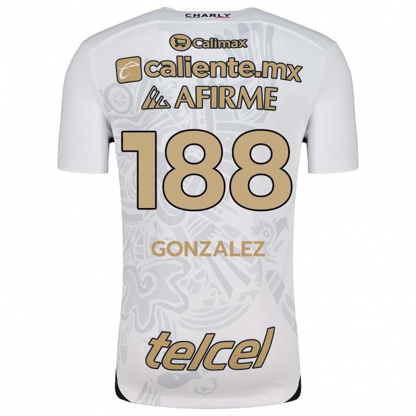 Enfant Maillot Jorge González #188 Blanc Noir Tenues Extérieur 2024/25 T-Shirt Belgique