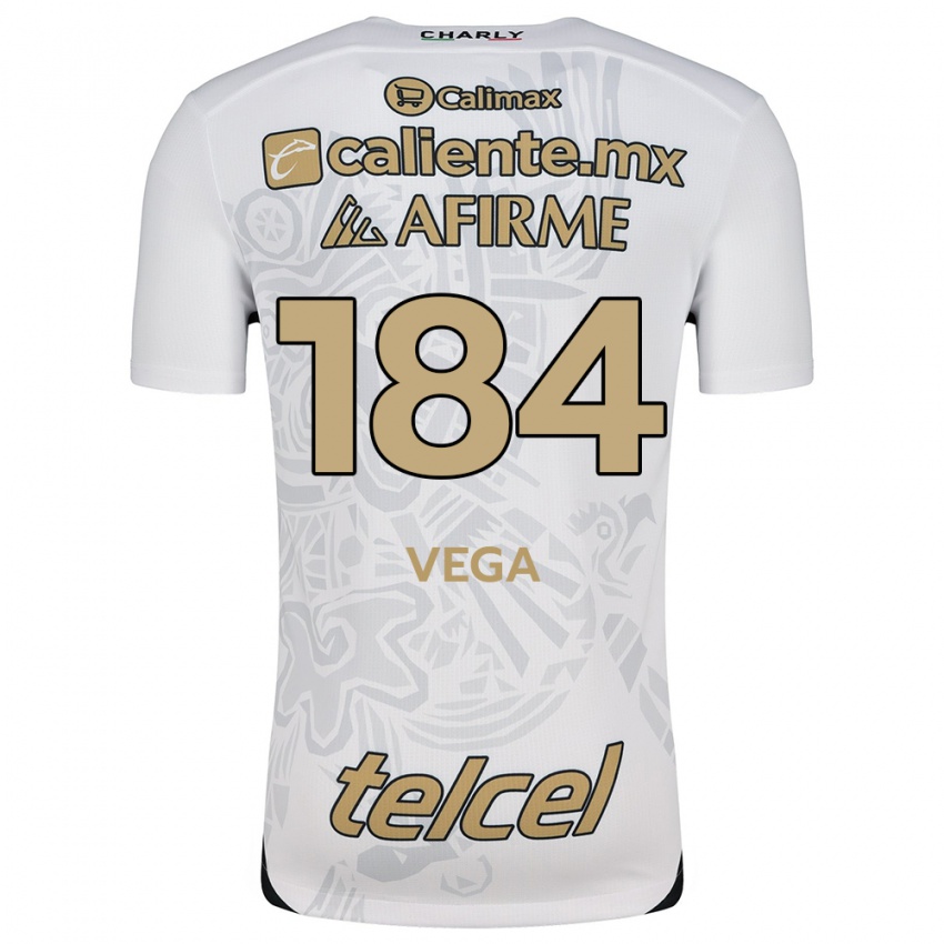 Kinderen Daniel Vega #184 Wit Zwart Uitshirt Uittenue 2024/25 T-Shirt België