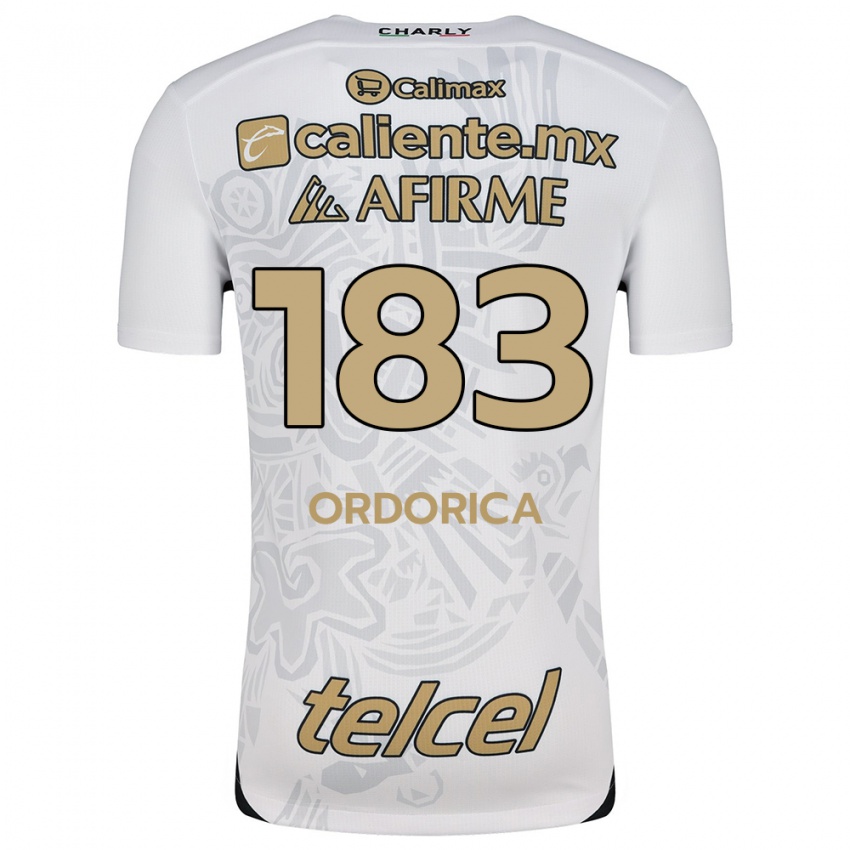 Enfant Maillot Brandon Ordorica #183 Blanc Noir Tenues Extérieur 2024/25 T-Shirt Belgique