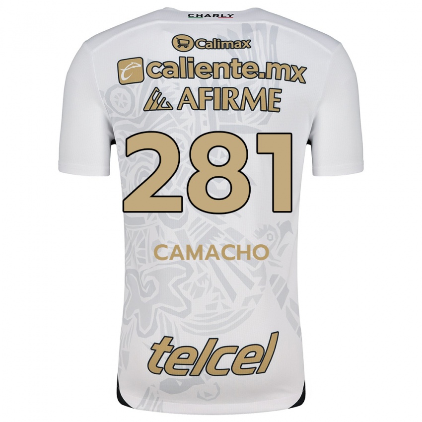 Enfant Maillot Javier Camacho #281 Blanc Noir Tenues Extérieur 2024/25 T-Shirt Belgique