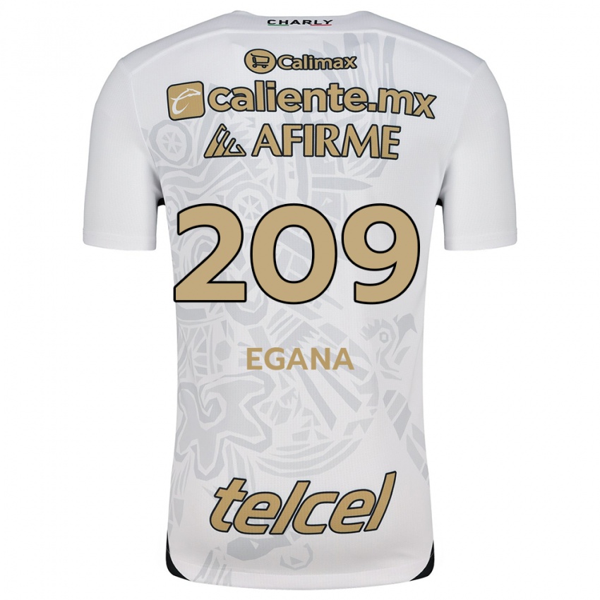 Kinderen Arath Egaña #209 Wit Zwart Uitshirt Uittenue 2024/25 T-Shirt België