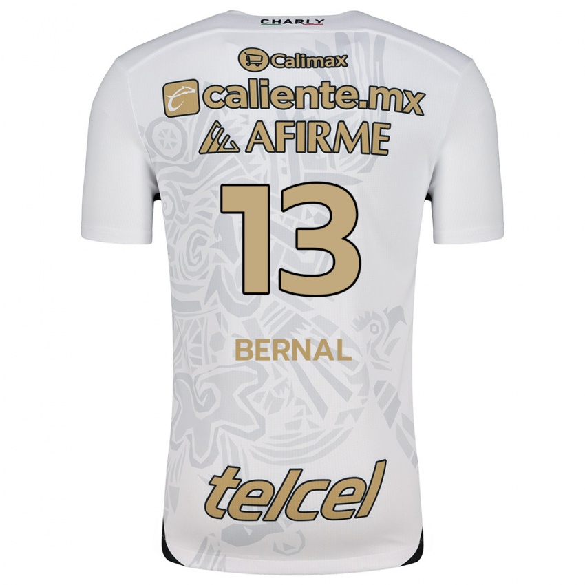 Enfant Maillot Mayra Pelayo-Bernal #13 Blanc Noir Tenues Extérieur 2024/25 T-Shirt Belgique