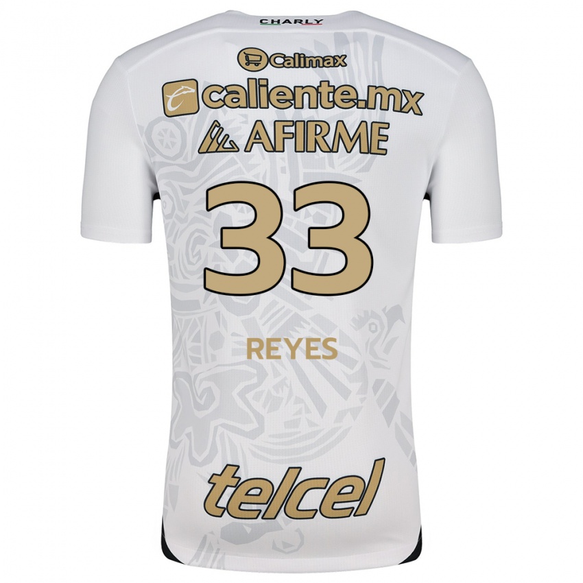 Enfant Maillot Jazmín Reyes #33 Blanc Noir Tenues Extérieur 2024/25 T-Shirt Belgique