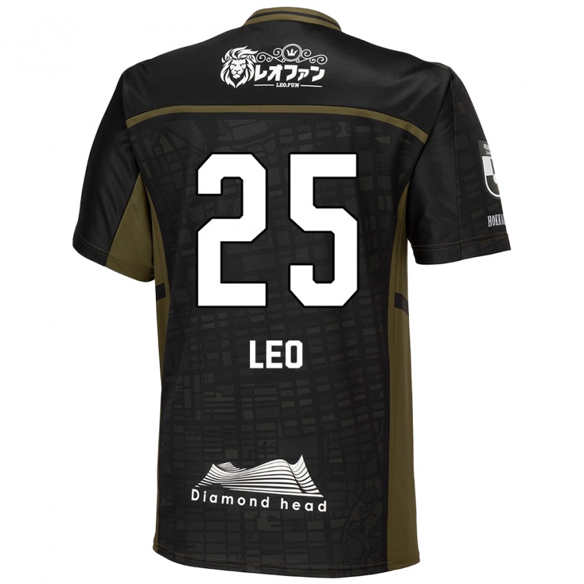 Kinder Leo Osaki #25 Schwarz Grün Auswärtstrikot Trikot 2024/25 T-Shirt Belgien