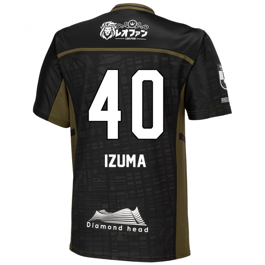 Kinder Shido Izuma #40 Schwarz Grün Auswärtstrikot Trikot 2024/25 T-Shirt Belgien