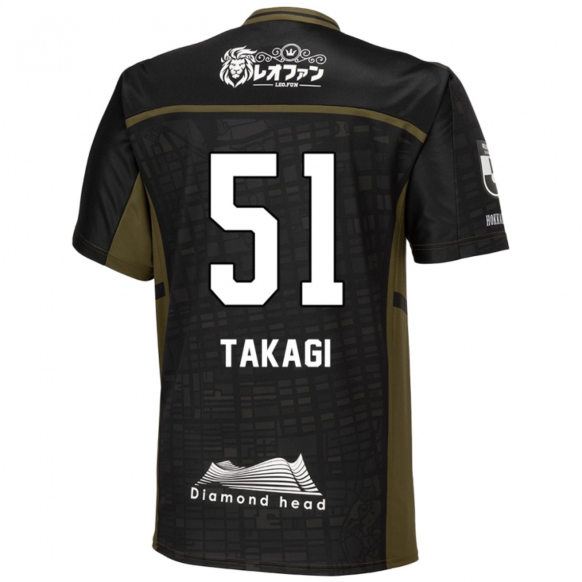 Kinder Shun Takagi #51 Schwarz Grün Auswärtstrikot Trikot 2024/25 T-Shirt Belgien