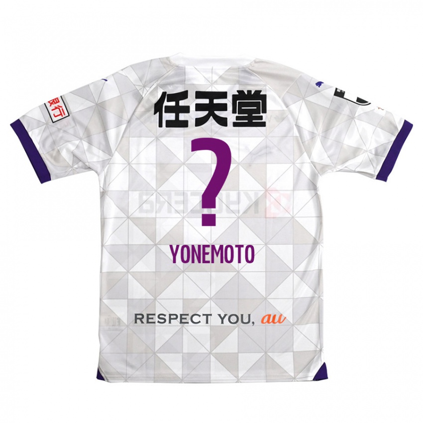 Kinder Takuji Yonemoto #0 Weiß Lila Auswärtstrikot Trikot 2024/25 T-Shirt Belgien