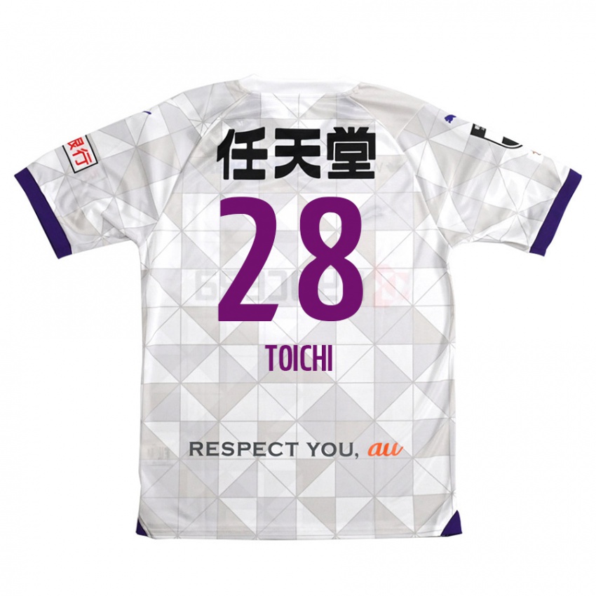 Kinder Toichi Suzuki #28 Weiß Lila Auswärtstrikot Trikot 2024/25 T-Shirt Belgien