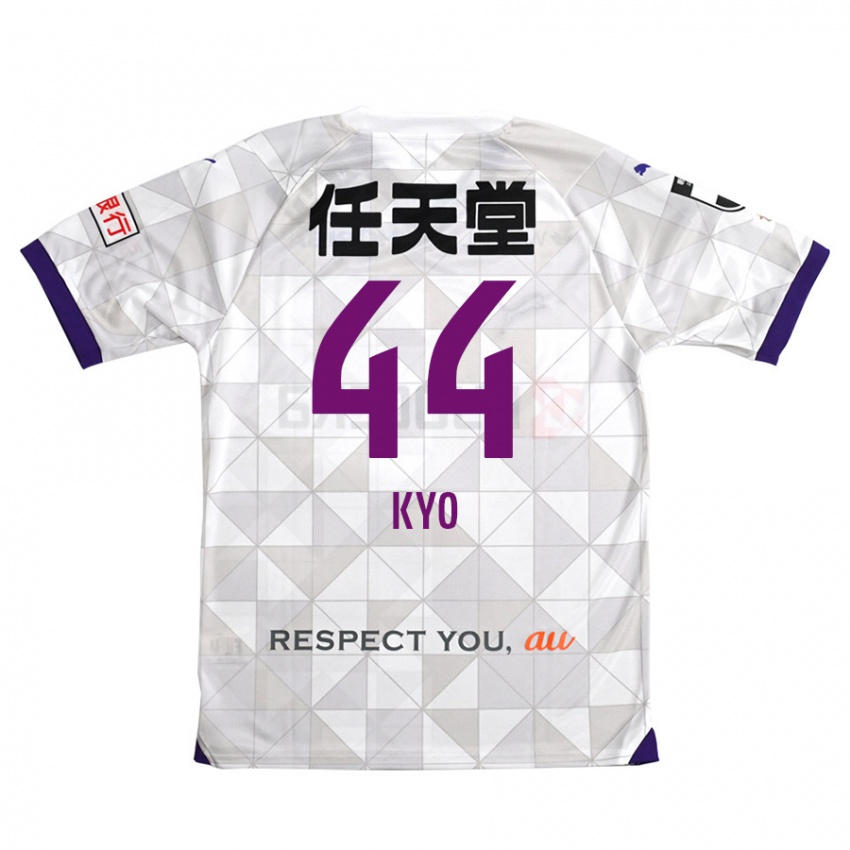 Kinder Kyo Sato #44 Weiß Lila Auswärtstrikot Trikot 2024/25 T-Shirt Belgien