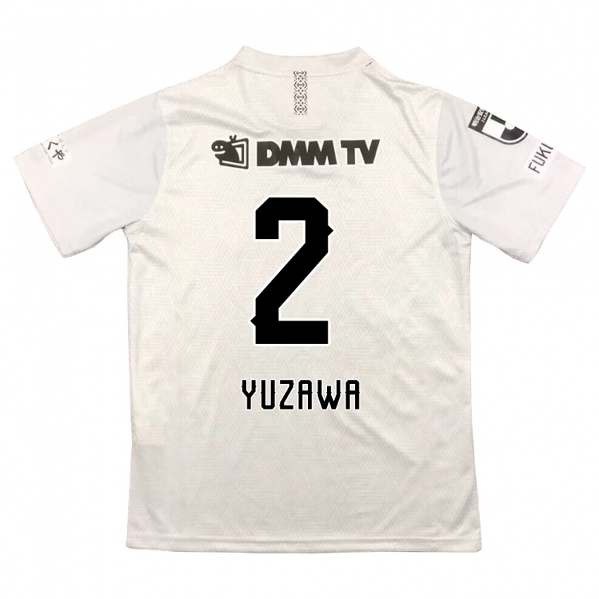 Kinder Masato Yuzawa #2 Grauschwarz Auswärtstrikot Trikot 2024/25 T-Shirt Belgien