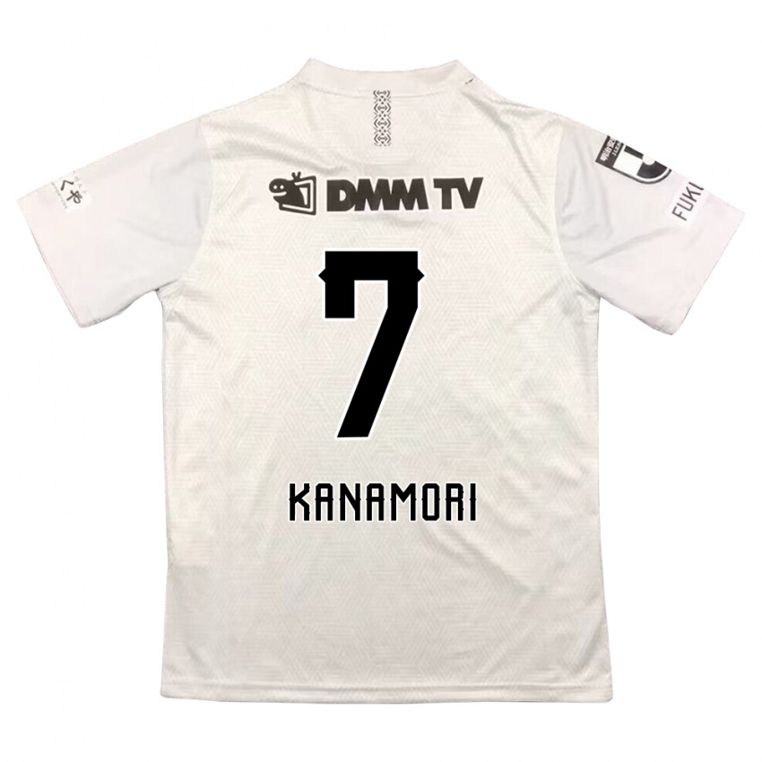 Kinder Takeshi Kanamori #7 Grauschwarz Auswärtstrikot Trikot 2024/25 T-Shirt Belgien