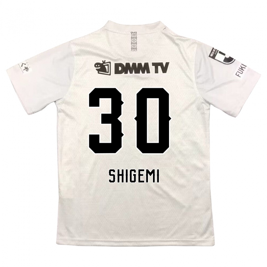 Kinder Masato Shigemi #30 Grauschwarz Auswärtstrikot Trikot 2024/25 T-Shirt Belgien