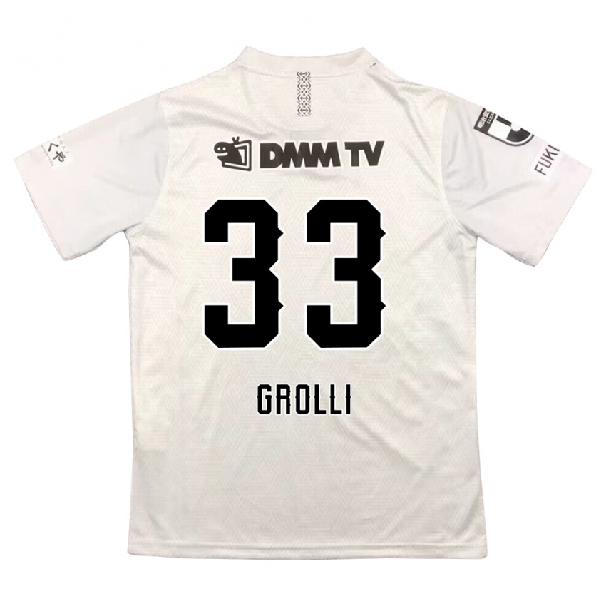 Kinder Douglas Grolli #33 Grauschwarz Auswärtstrikot Trikot 2024/25 T-Shirt Belgien