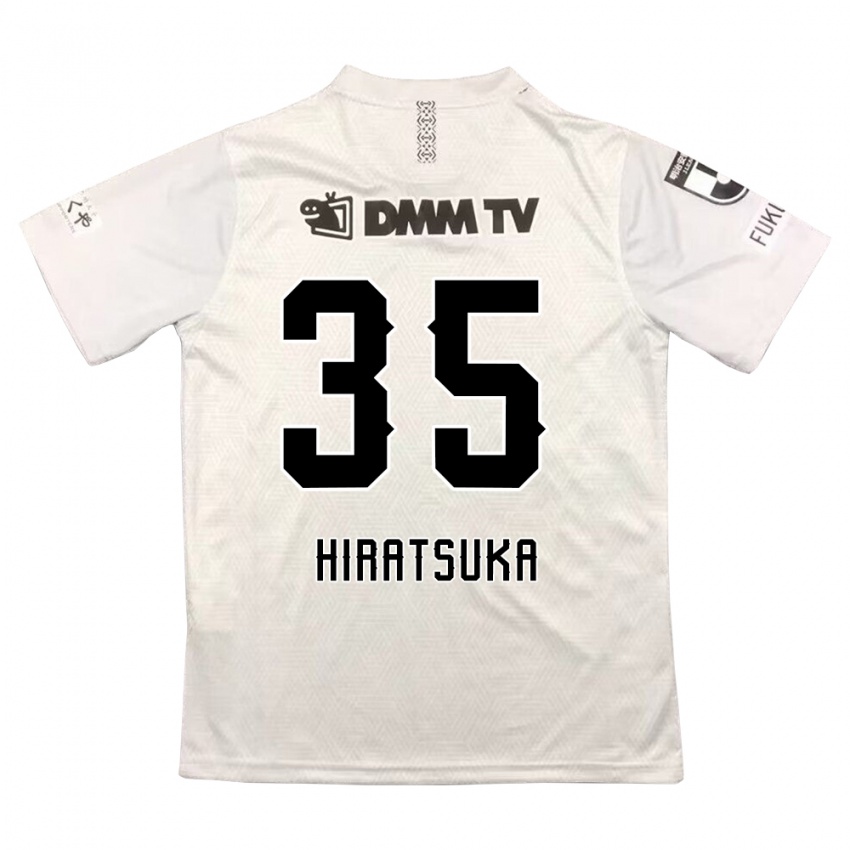 Kinder Yuto Hiratsuka #35 Grauschwarz Auswärtstrikot Trikot 2024/25 T-Shirt Belgien