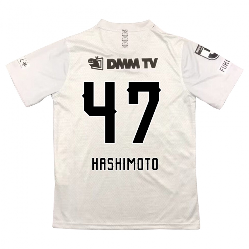 Kinder Yu Hashimoto #47 Grauschwarz Auswärtstrikot Trikot 2024/25 T-Shirt Belgien